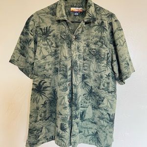 Green Hawaiian shirt